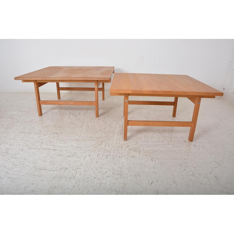 2 Danish coffee tables by Hans J. Wegner made by PP Furniture in the 1960s.