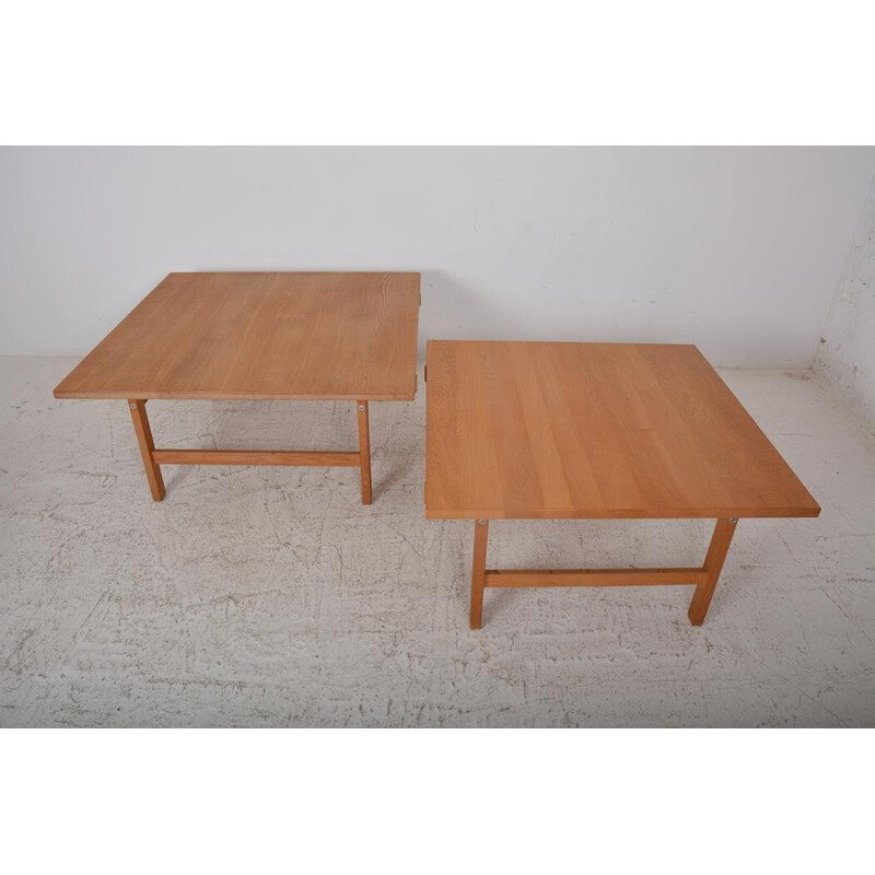 2 Danish coffee tables by Hans J. Wegner made by PP Furniture in the 1960s.