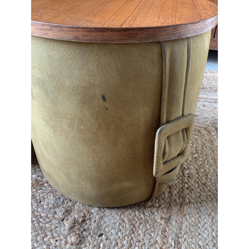 Pair of vintage poufs by Roger Landault