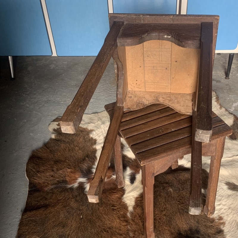 Pair of vintage handmade stools