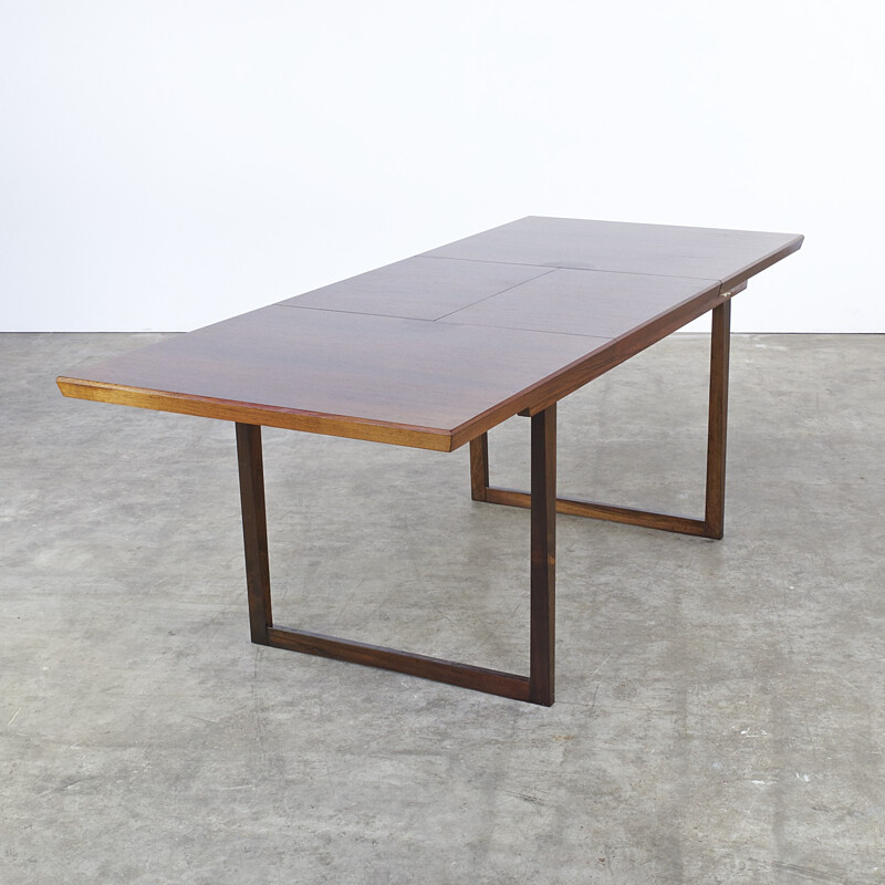 Mid-century extandable rosewood dining table - 1970s