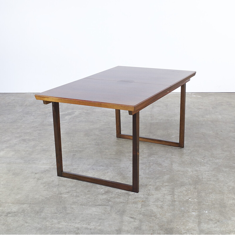 Mid-century extandable rosewood dining table - 1970s