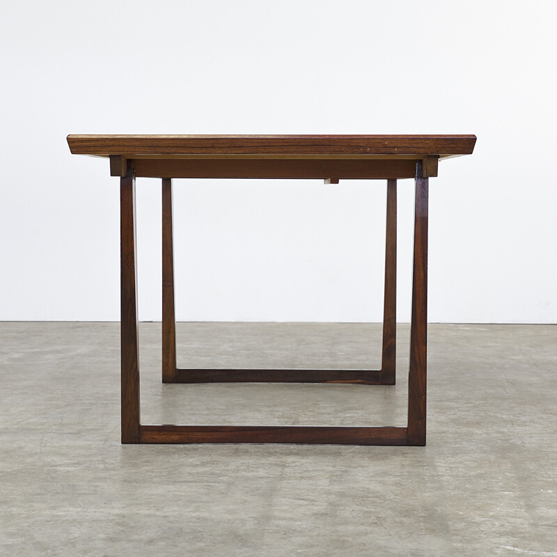 Mid-century extandable rosewood dining table - 1970s