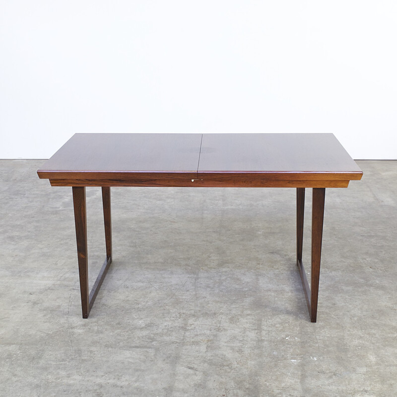 Mid-century extandable rosewood dining table - 1970s
