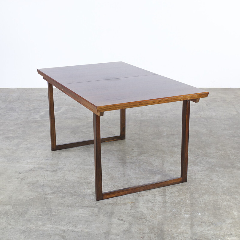 Mid-century extandable rosewood dining table - 1970s