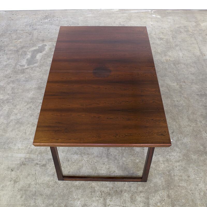 Mid-century extandable rosewood dining table - 1970s