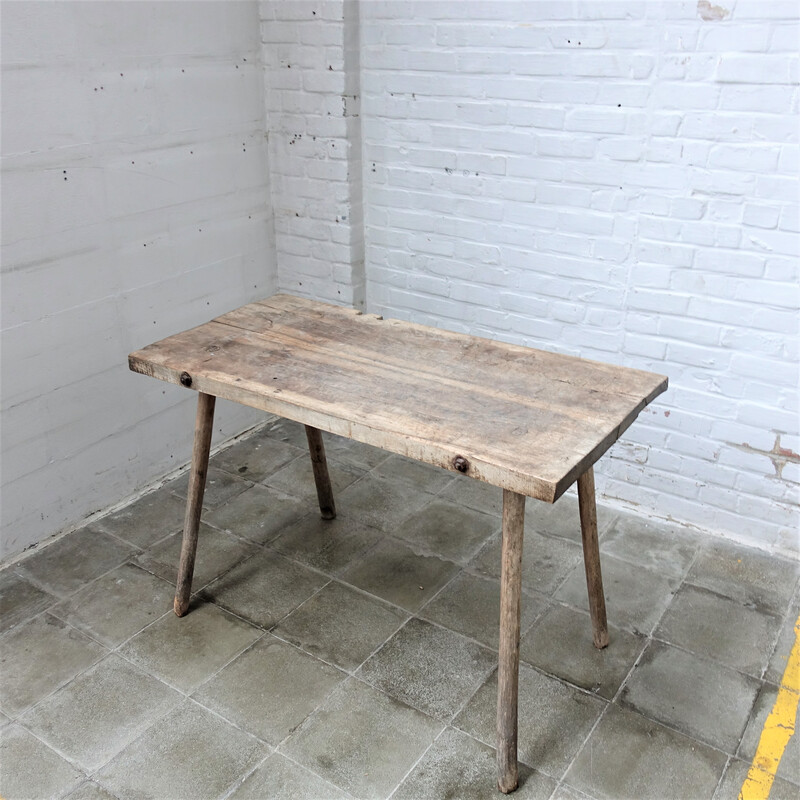 Vintage butcher table