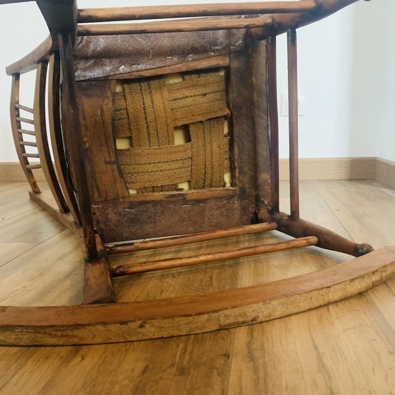 Vintage wooden rocking chair