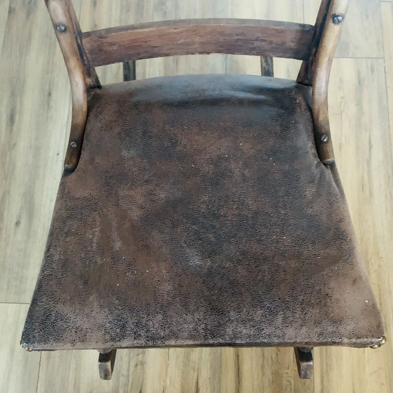 Vintage wooden rocking chair