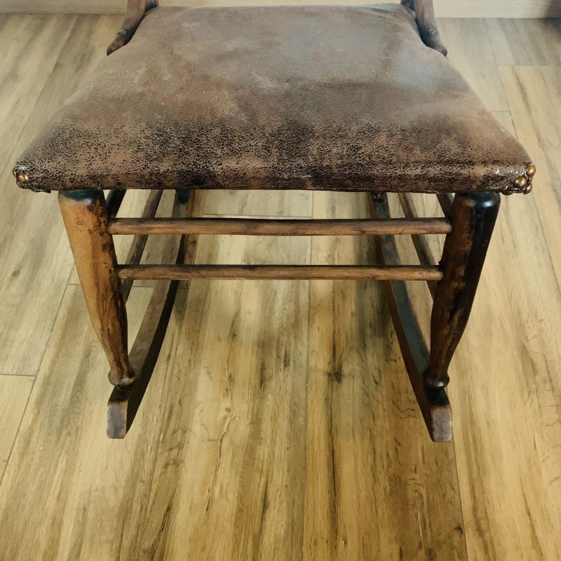 Vintage wooden rocking chair