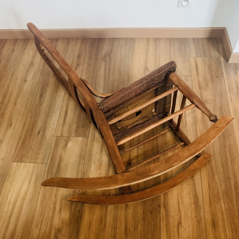 Vintage wooden rocking chair