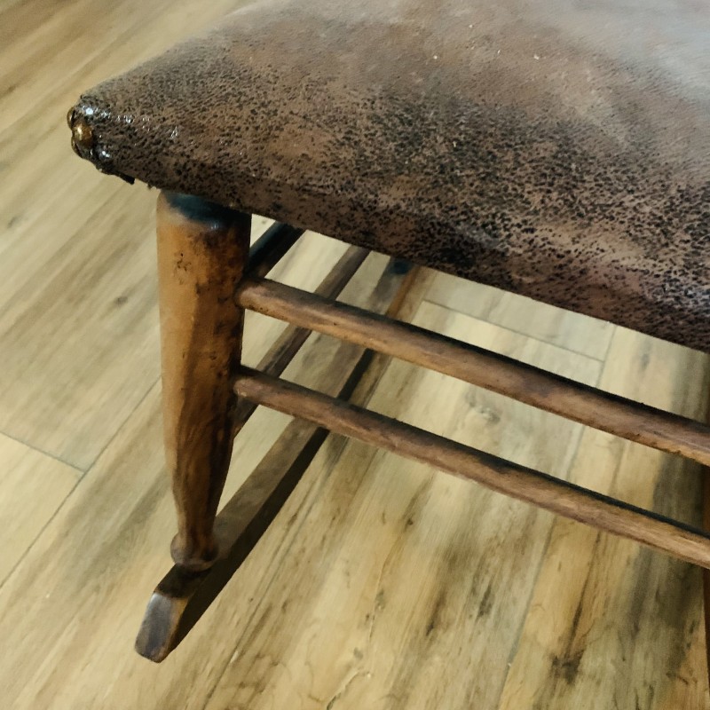 Vintage houten schommelstoel