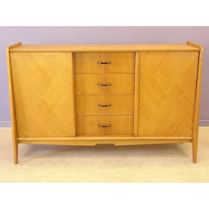 Mid century sideboard in light oakwood -1950s