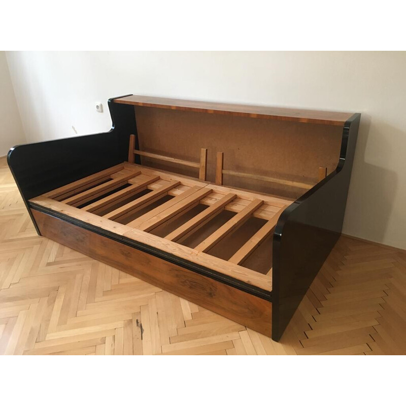 Ausziehbares Vintage-Sofa von Jindrich Halabala, 1940