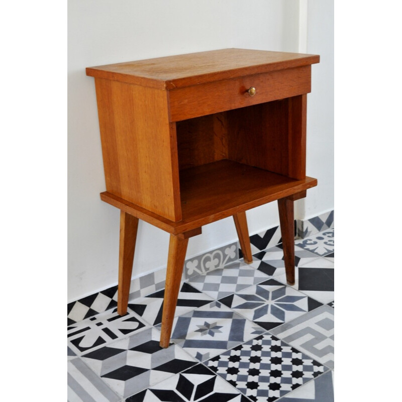 Bedside table with drawers - 1960s