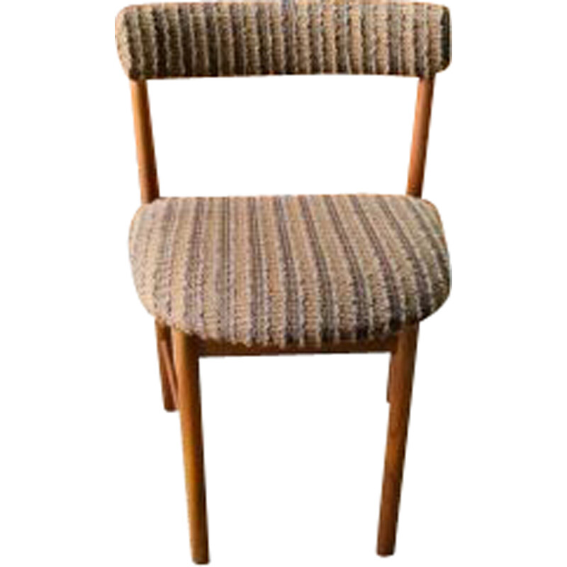 Teca Vintage e cadeira de tecido por Tom Robertson para McIntosh