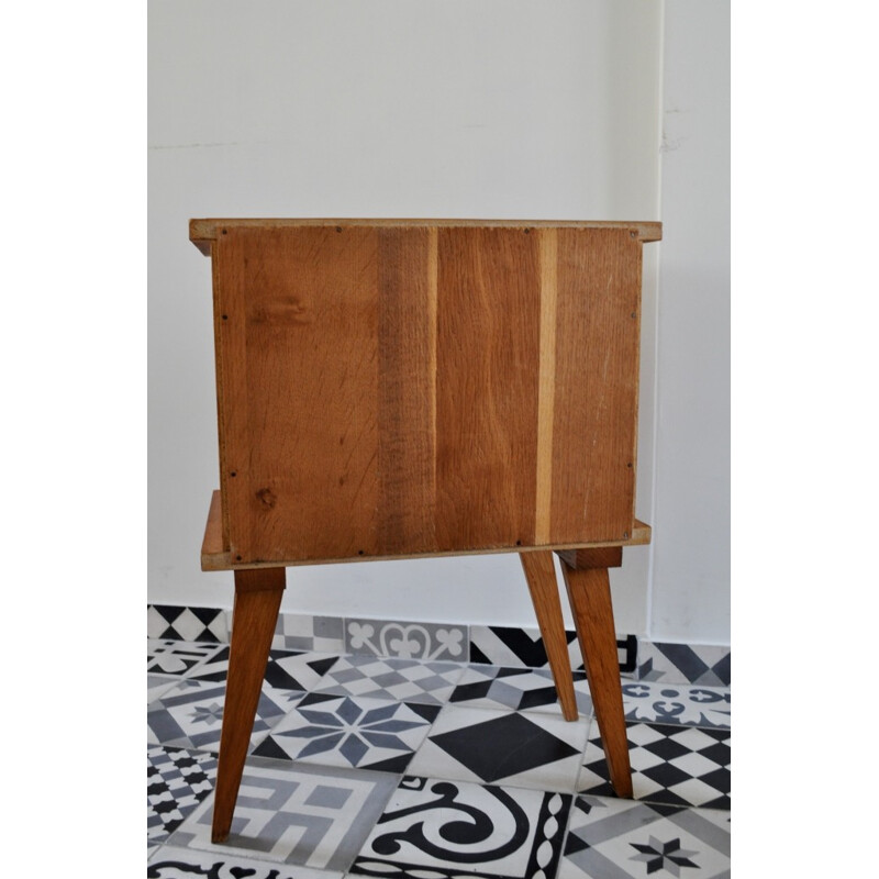 Bedside table with drawers - 1960s