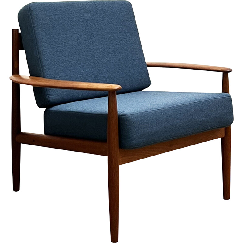 Cadeira de braços dinamarquesa de meados do século por Grete Jalk para a França e Søn Design, década de 1960