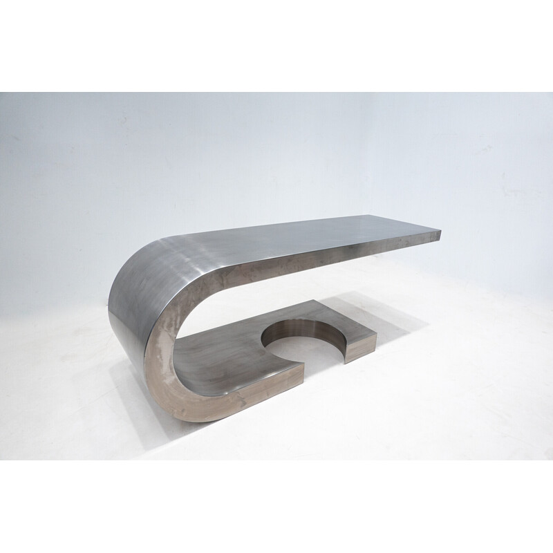 Mid-century steel desk "Diapason" by Marzio Cecchi, 1968