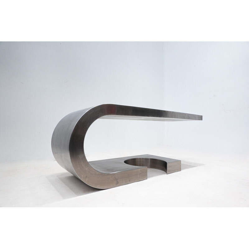 Mid-century steel desk "Diapason" by Marzio Cecchi, 1968