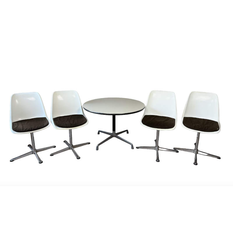 Vintage dining set by Charles and Ray Eames for Herman Miller