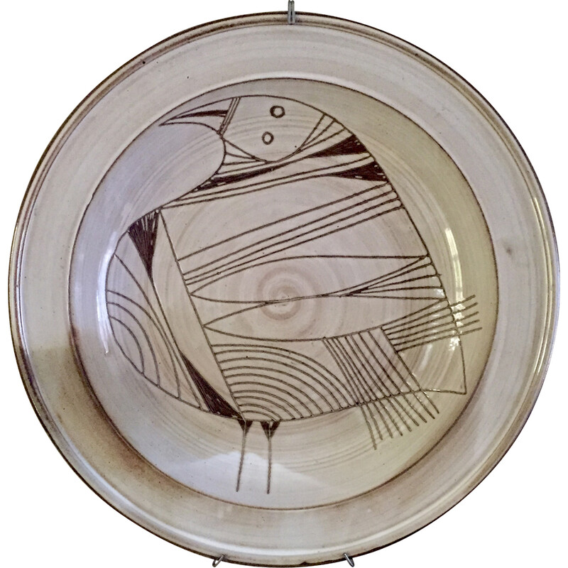 Céramique circulaire vintage de Jacques Pouchain