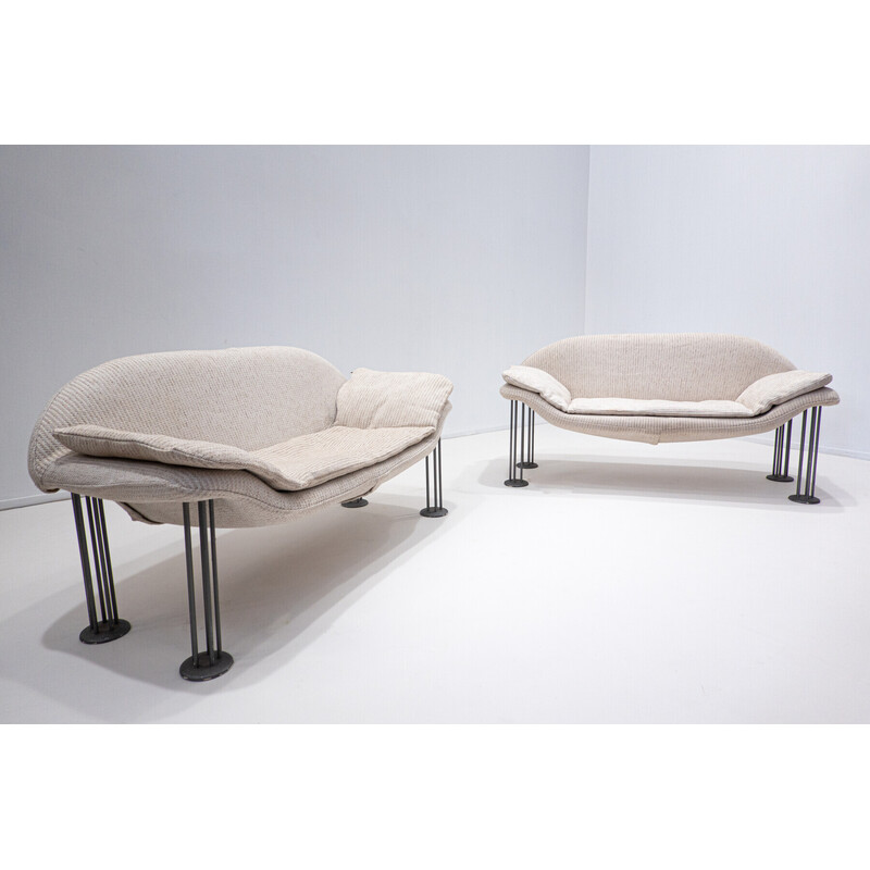Pair of vintage sofas by Burkhard Vogtherr for Hain + Tohme, 1980s