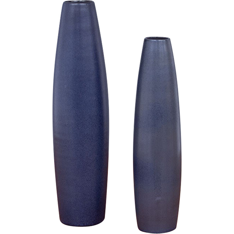 Pair of vintage ceramic vases by Ingrid Atterberg for Upsala Ekeby, Sweden