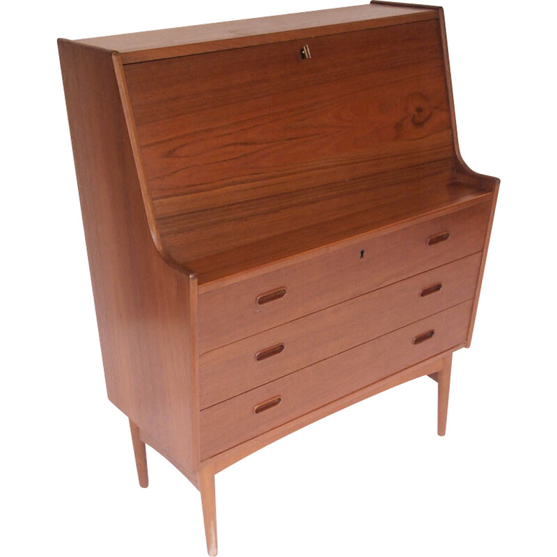 Scandinavian vintage secretary by Arne Whal Iversen for Vinde Møbelfabrik, 1960