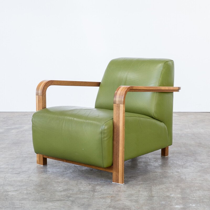 Pair of Hugo de Ruiter "hemingway" lounge chairs for Leolux - 2000s