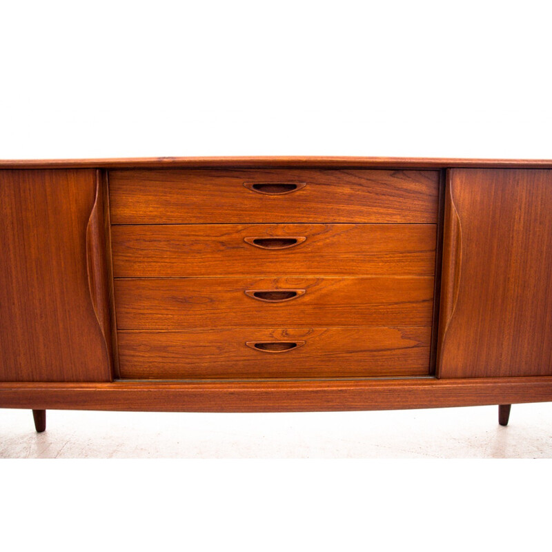 Vintage Danish teak sideboard by Henry W. Klein, 1960s