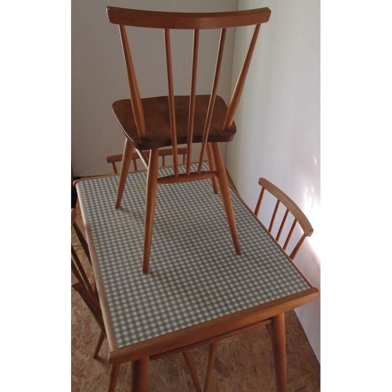 Dining set Ercolani in beech and formica - 1960s