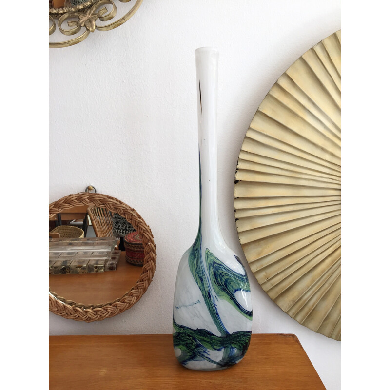 Mid century blown glass vase Soliflore - 1960s