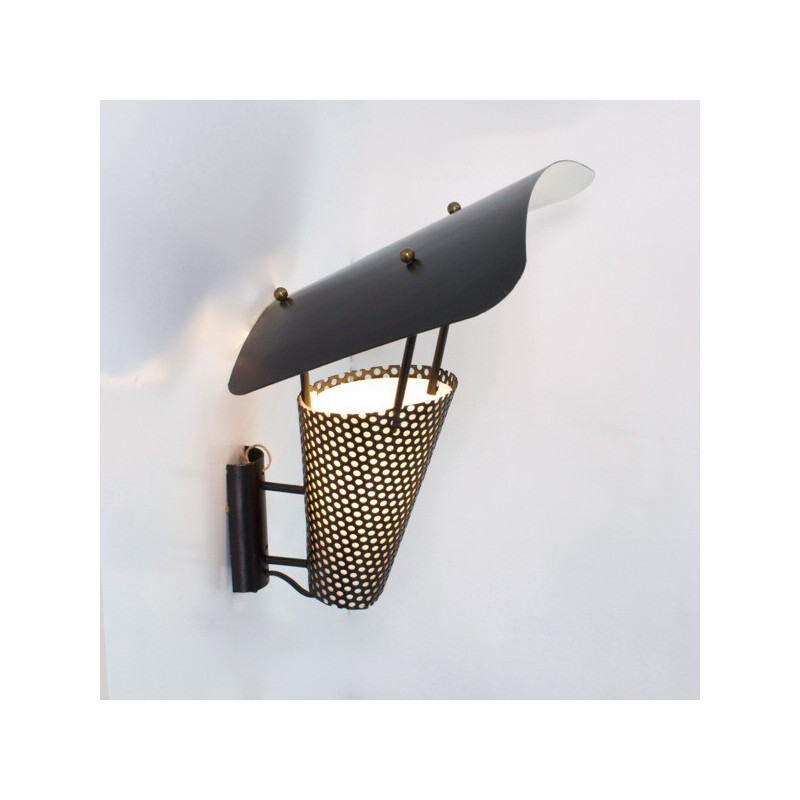 Vintage wall lamp Cerf Volant by Jacques Biny, 1955