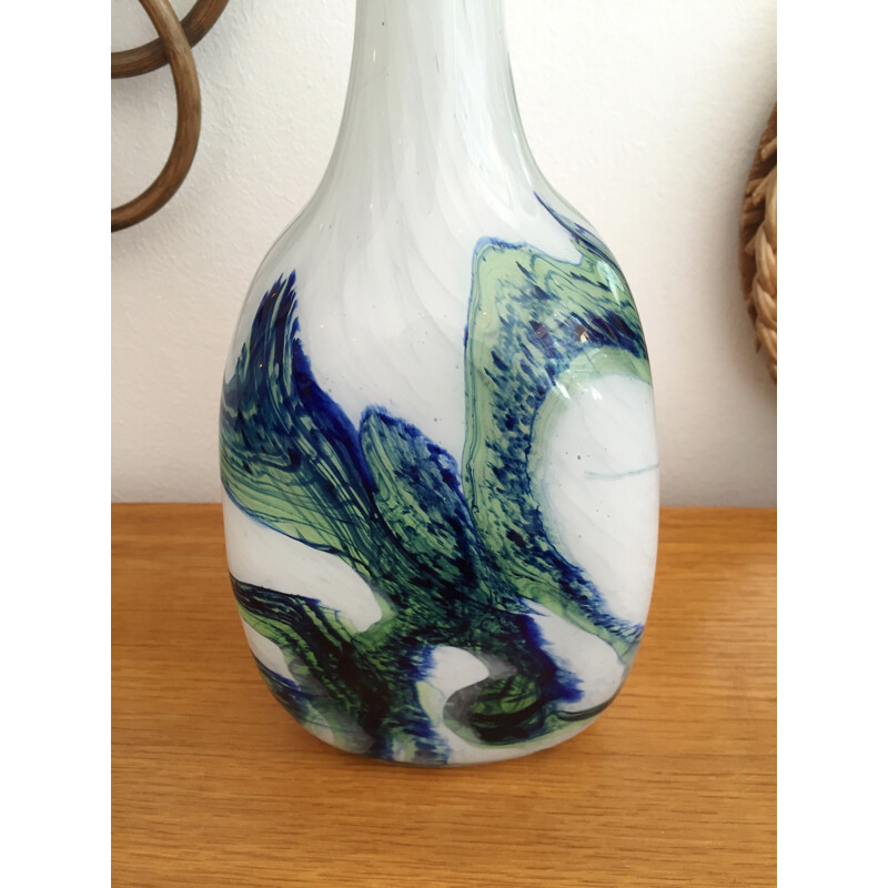 Vase Vintage en Verre soufflé Soliflore - 1960