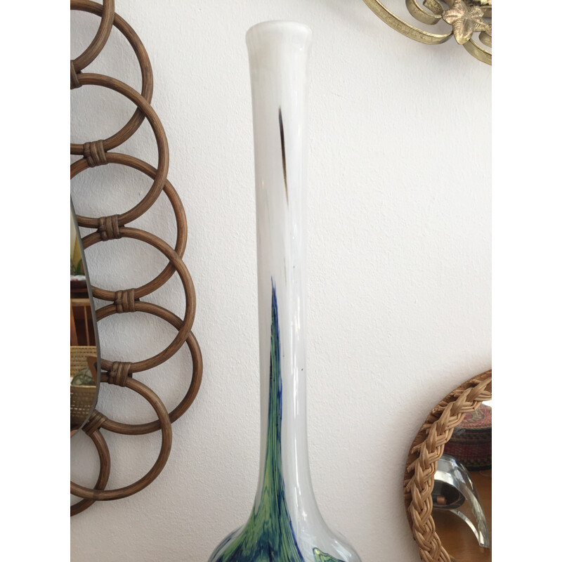 Mid century blown glass vase Soliflore - 1960s