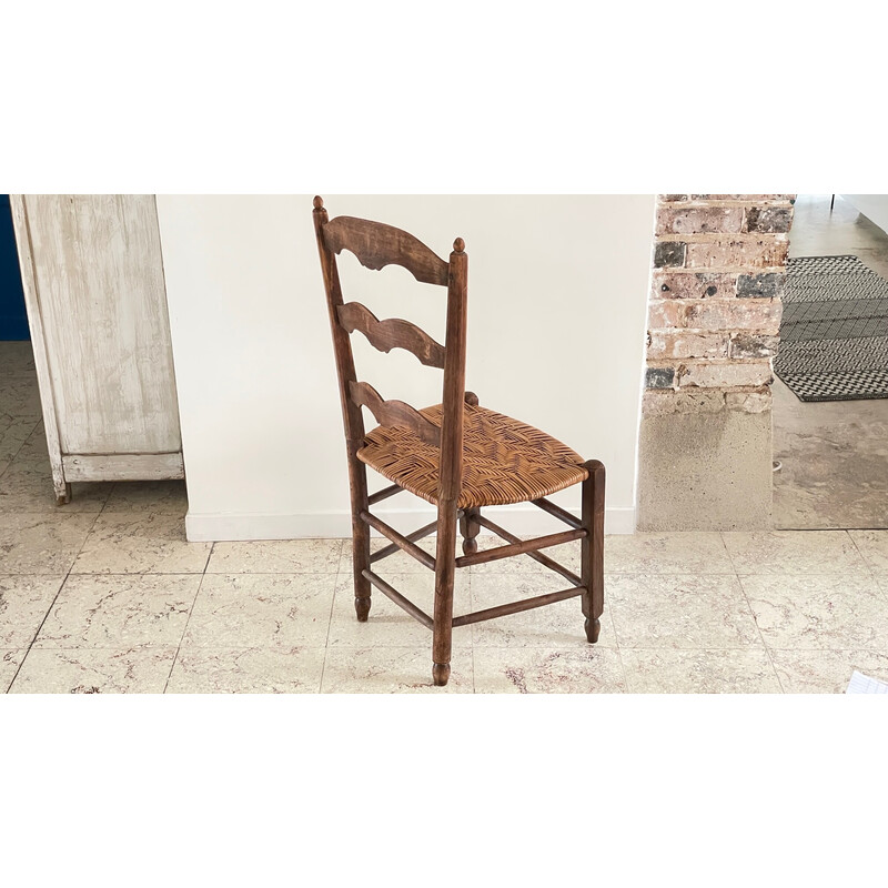 Cadeira de palha Vintage