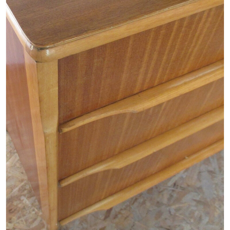 Pair of chest of drawers in teak and poplar - 1960s