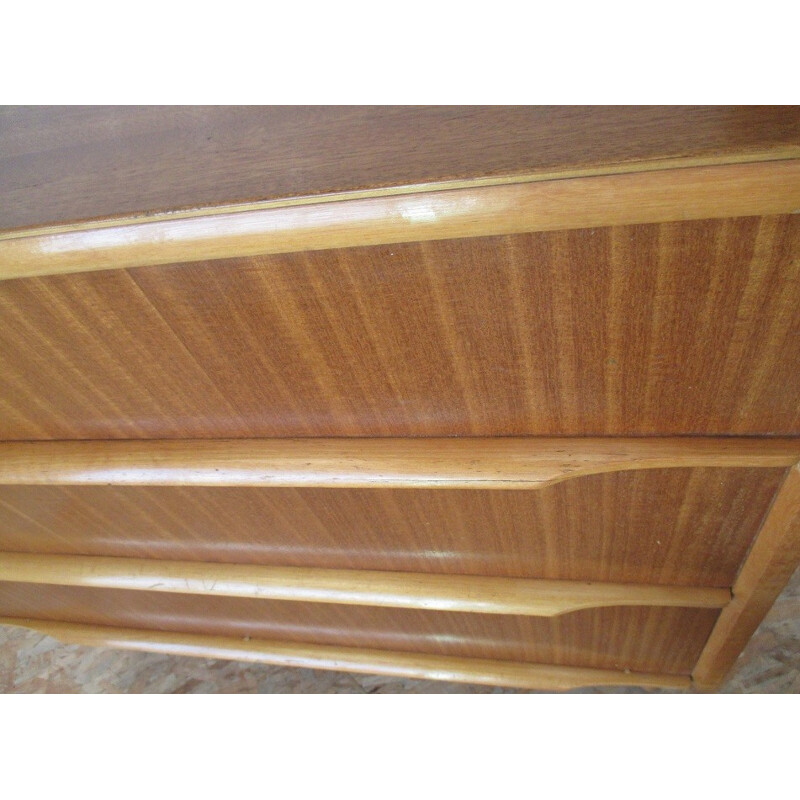 Pair of chest of drawers in teak and poplar - 1960s