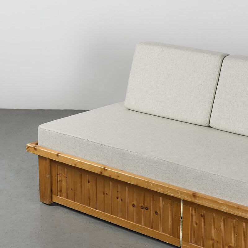 Vintage bench Les Arcs by Charlotte Perriand, 1973