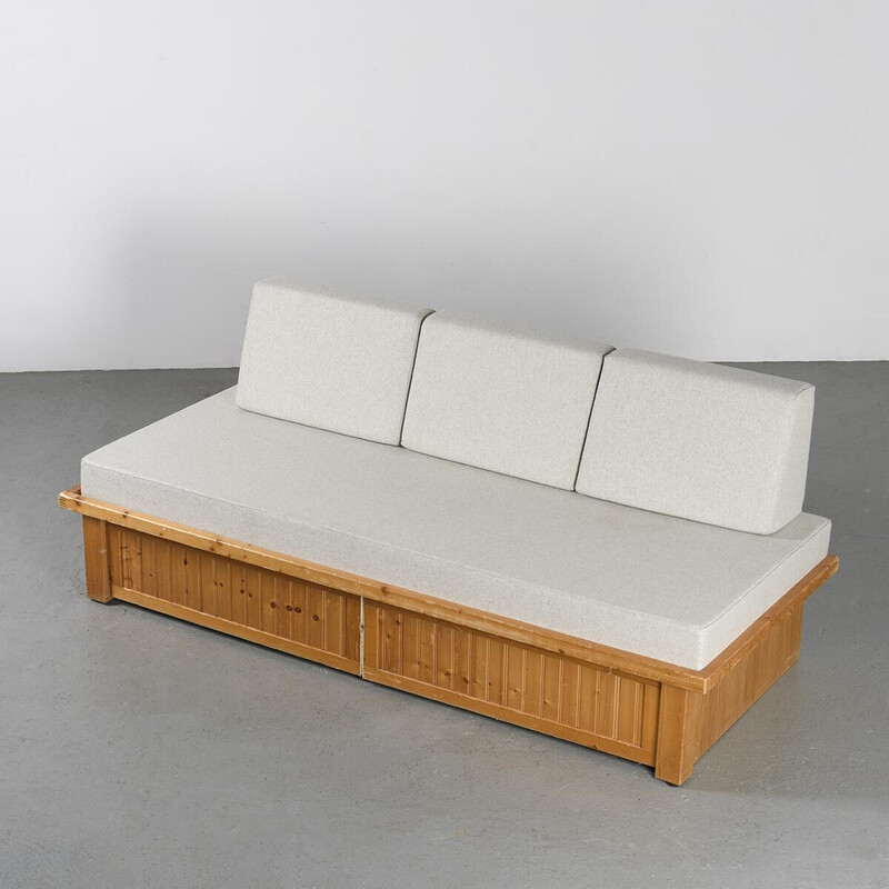 Vintage bench Les Arcs by Charlotte Perriand, 1973