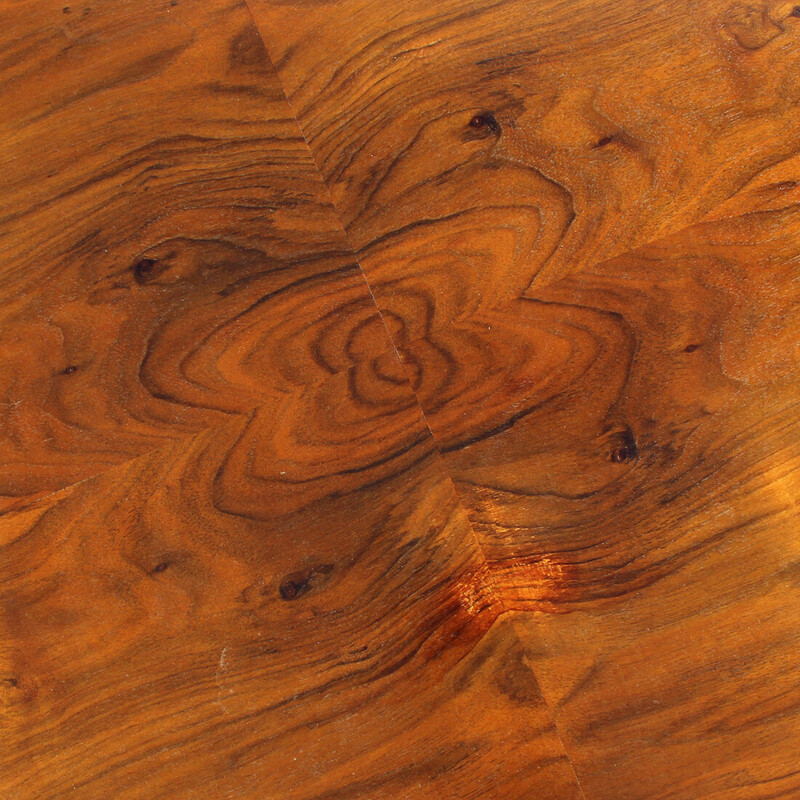 Vintage spider coffee table in oakwood and walnut by Jindrich Halabala, Czechoslovakia 1930