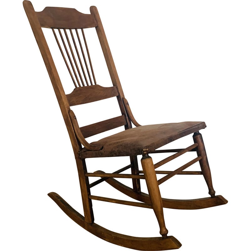 Vintage wooden rocking chair