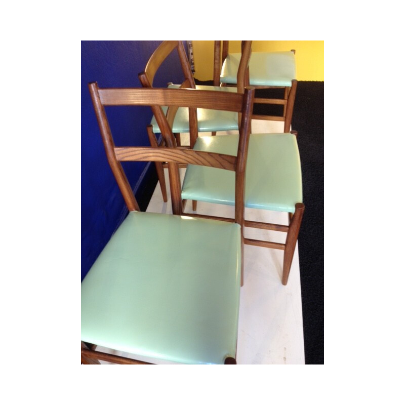 Suite de 4 chaises modèle 6463 de Gio Ponti, Cassina - 1950