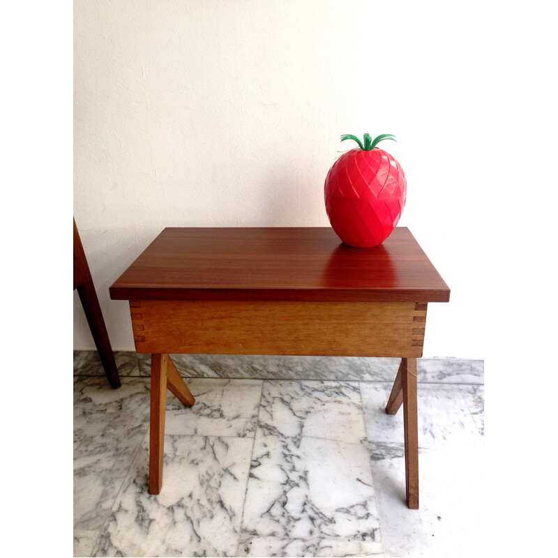 Side table with storage area - 1960s