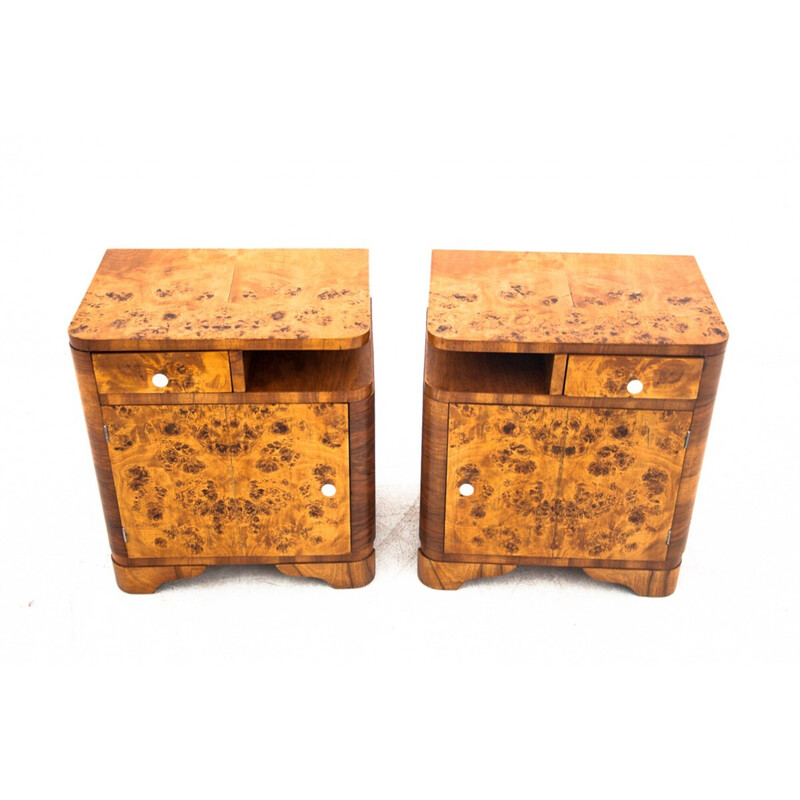 Pair of Art Deco vintage night stands