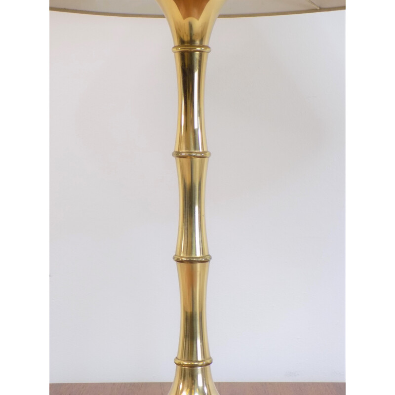 Lampe de table vintage en bambou par Ingo Maurer, 1960
