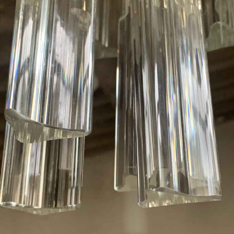 Vintage Italian crystal chandelier by Venini