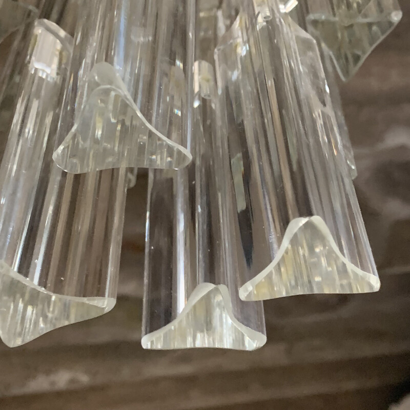 Candelabro de cristal italiano Vintage de Venini
