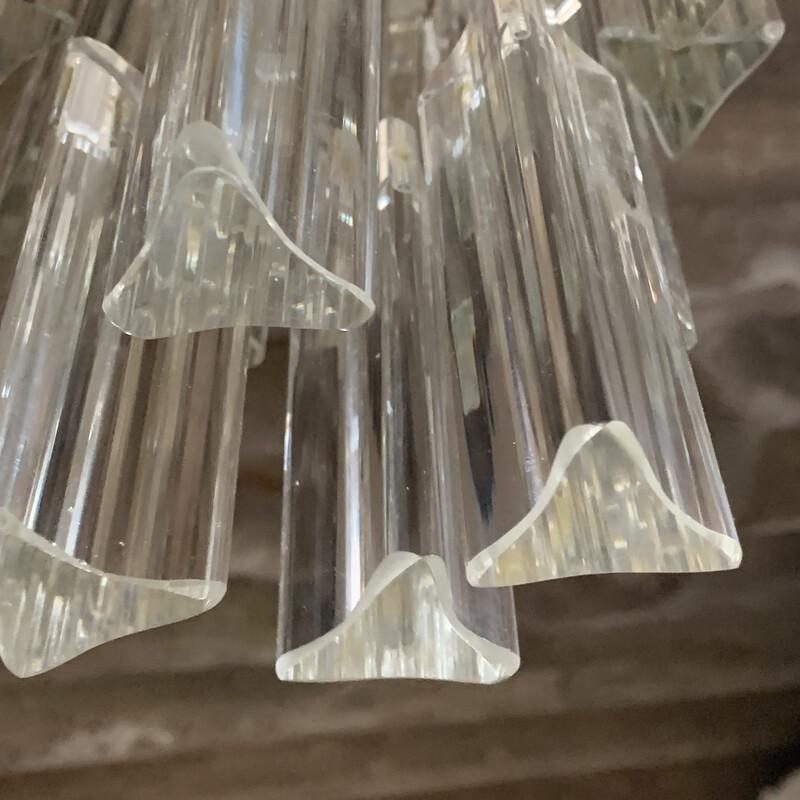 Vintage Italian crystal chandelier by Venini